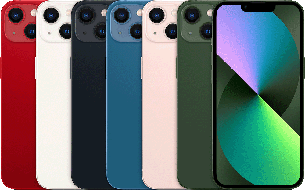 iPhone 13 in official Apple colour options