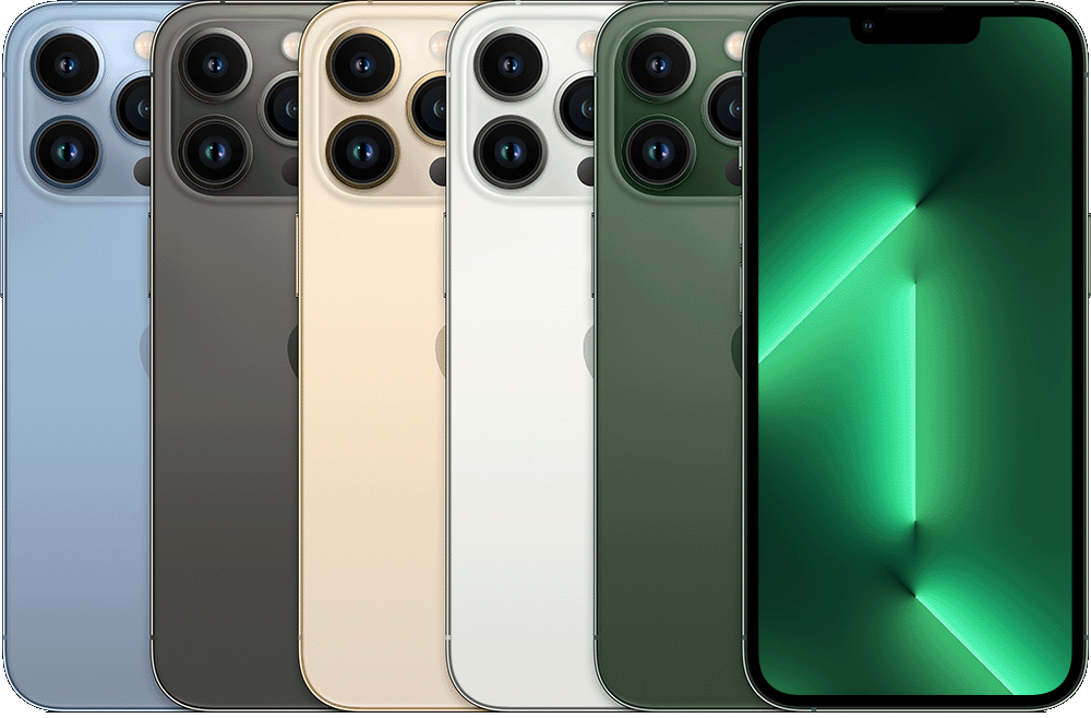iPhone 13 Pro in official Apple colour options