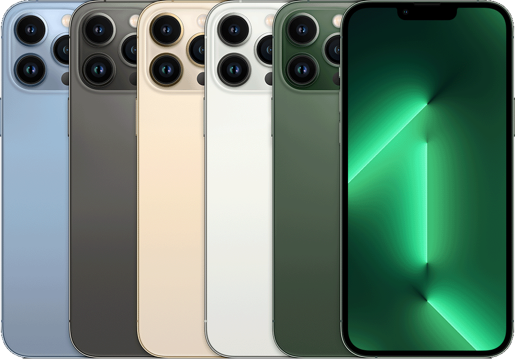 iPhone 13 Pro Max in official Apple colour options