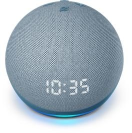 Amazon Echo Dot (4th Gen) Smart speaker with clock and Alexa product photograph