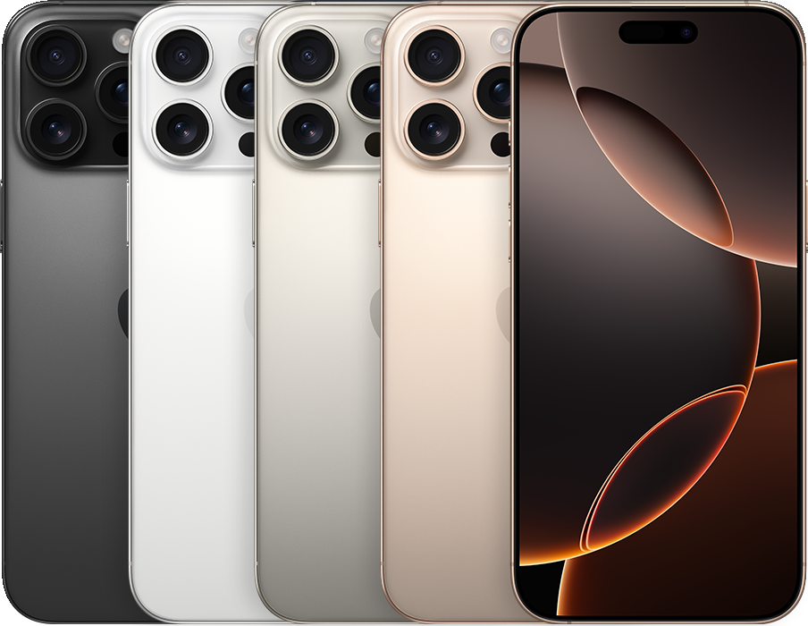 iPhone 16 Pro Max in official Apple colour options