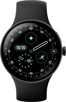 Google Pixel Watch 4 Smartwatch (Wifi+BT) 45MM - Obsidian product photograph