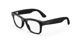 Ray-Ban Meta Wayfarer - Clear Lens - Shiny Black Frame product photograph