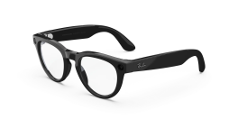 Ray-Ban Meta Headliner - Clear Lens - Shiny Black Frame product photograph