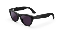 Ray-Ban Meta Skyler - Clear to Amethyst Transitions Lens - Shiny Black Frame product photograph