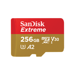 SanDisk Extreme 256GB MicroSDXC-I Memory Card product photograph